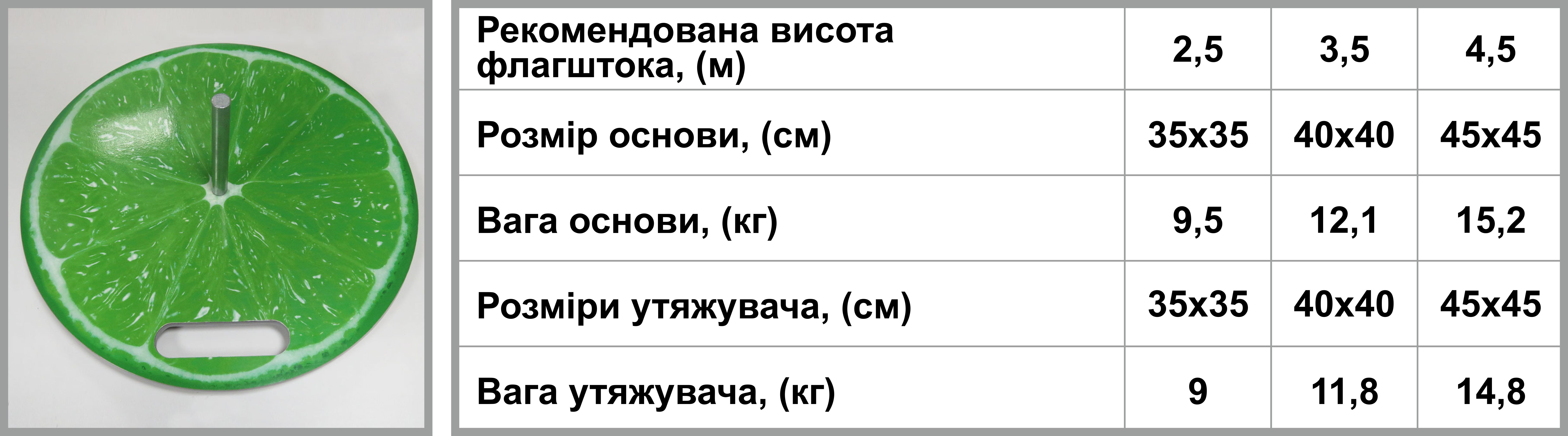 Підставка для флагштока з повнокольоровим друком Підставка для флагштока з повнокольоровим друком